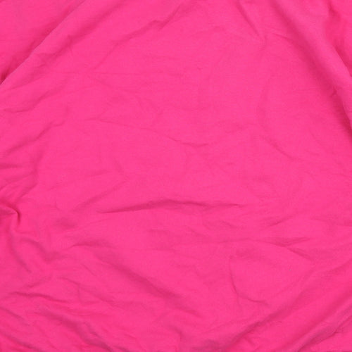 New Look Womens Pink Cotton Pullover Sweatshirt Size L Pullover