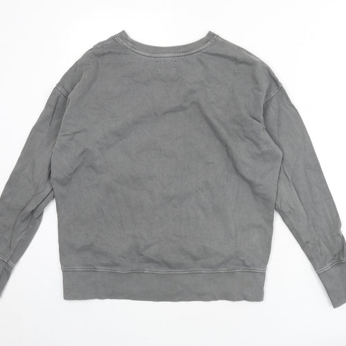 Hush Womens Grey 100% Cotton Pullover Sweatshirt Size S Pullover - Thunder Bolt