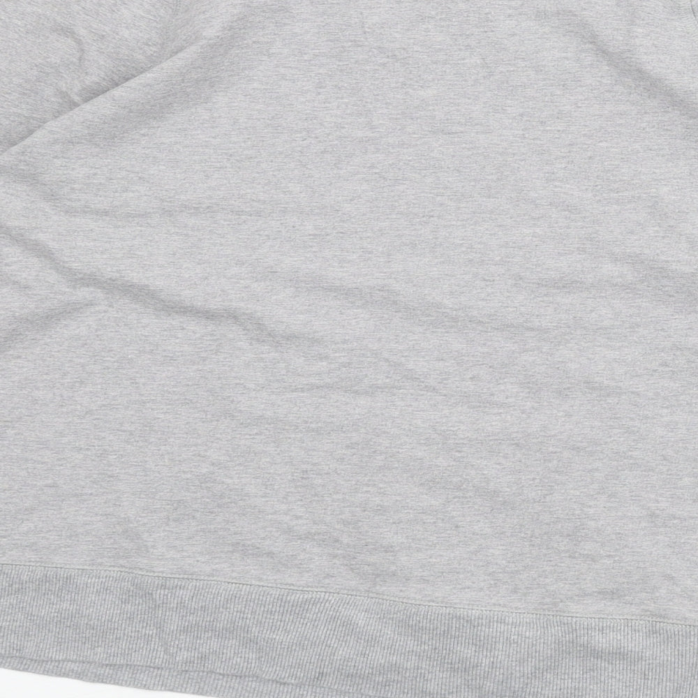 Marks and Spencer Womens Grey Cotton Pullover Sweatshirt Size 14 Pullover - Track and Field