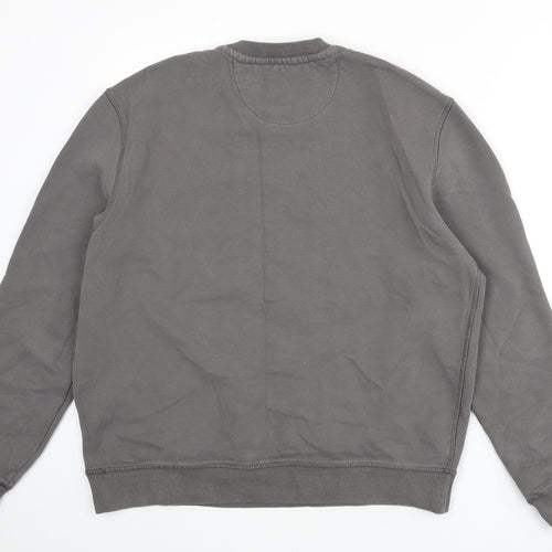Jack Wills Mens Grey Cotton Pullover Sweatshirt Size L