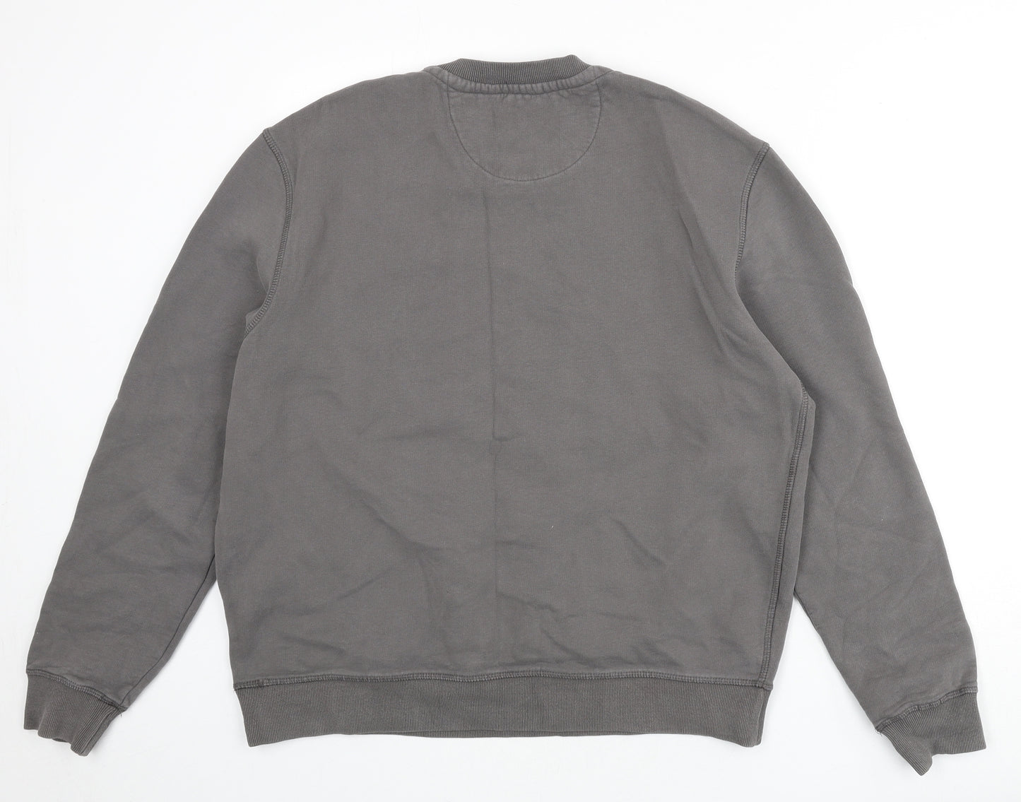Jack Wills Mens Grey Cotton Pullover Sweatshirt Size L