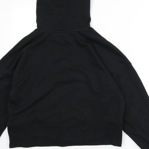DKNY Womens Black Cotton Pullover Hoodie Size M Pullover