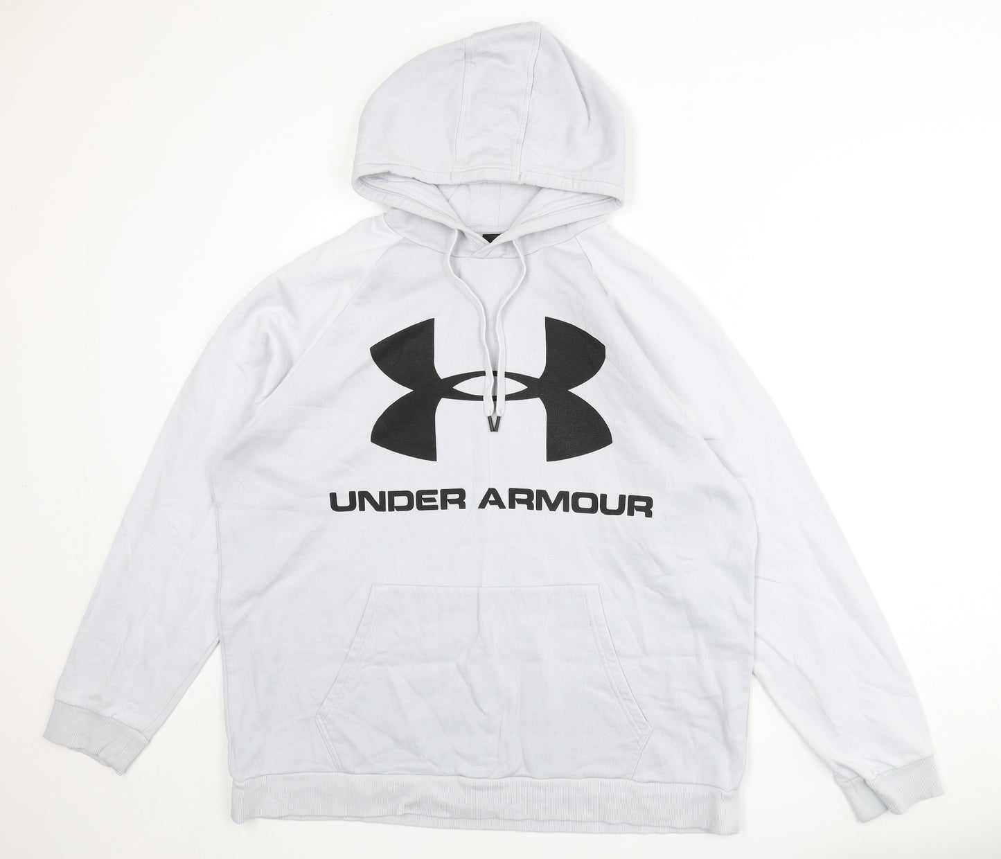 Under armour Mens Grey Cotton Pullover Hoodie Size 2XL