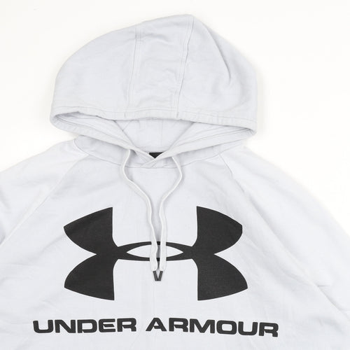 Under armour Mens Grey Cotton Pullover Hoodie Size 2XL