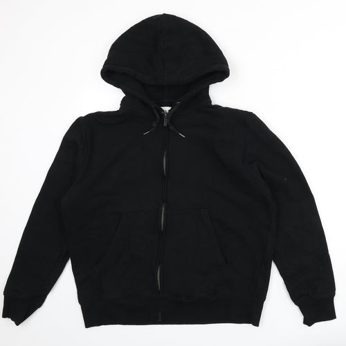 Marks and Spencer Mens Black Polyester Full Zip Hoodie Size L