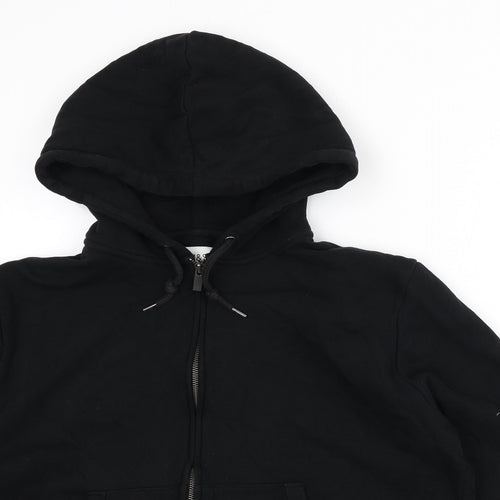 Marks and Spencer Mens Black Polyester Full Zip Hoodie Size L