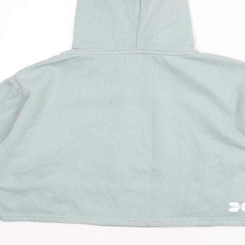 Crosshatch Womens Green Cotton Pullover Hoodie Size L Pullover - Cropped