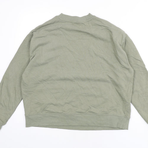 Marks and Spencer Womens Green Cotton Pullover Sweatshirt Size M Pullover - Bon Voyage