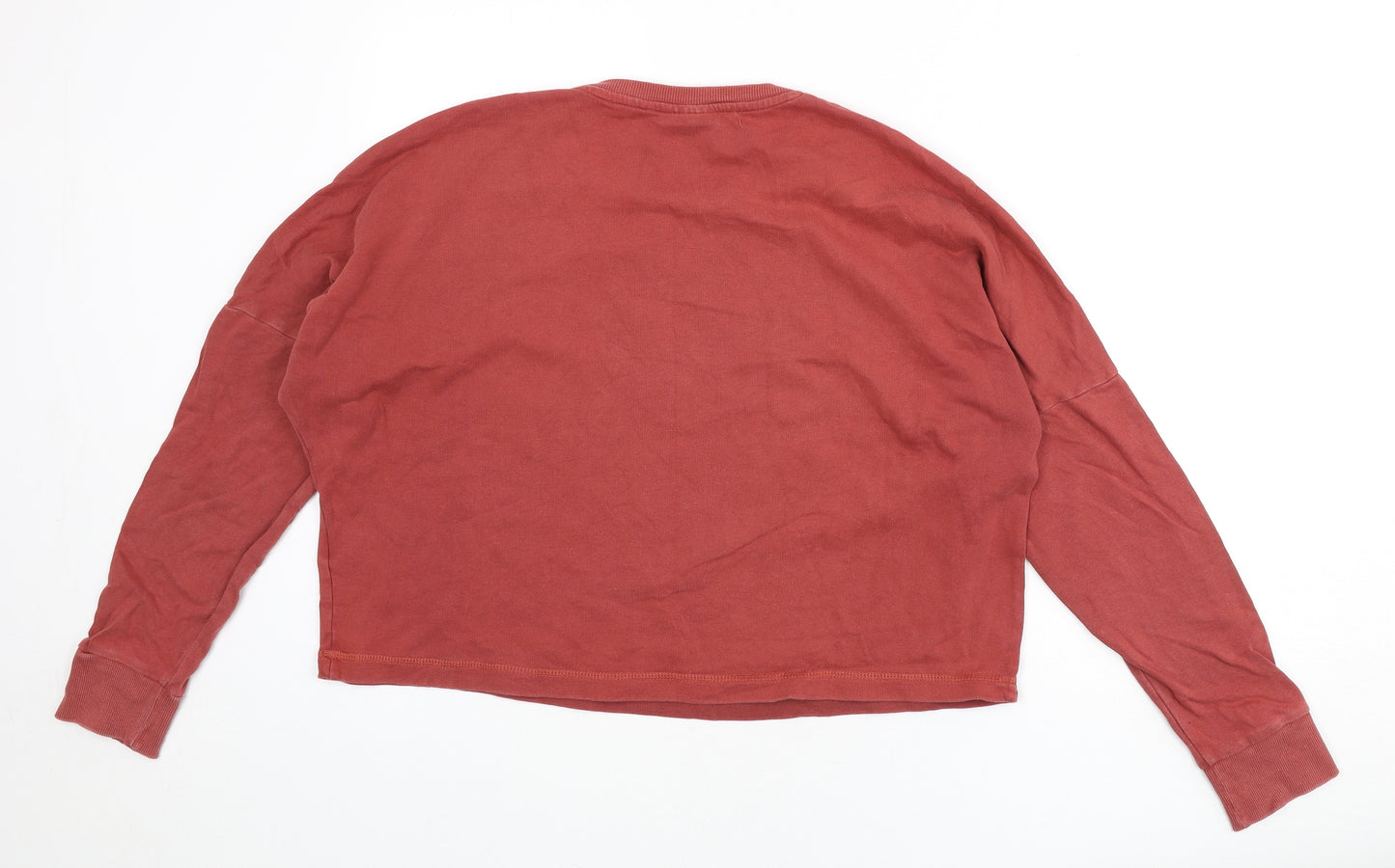 Weekday Womens Red 100% Cotton Pullover Sweatshirt Size XS Pullover