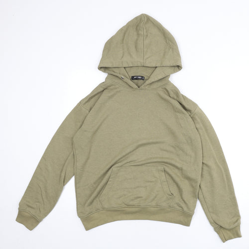 Missguided Womens Green Polyester Pullover Hoodie Size 12 Pullover