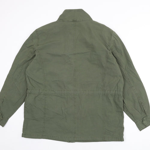 Marks and Spencer Womens Green Jacket Size 12 Zip