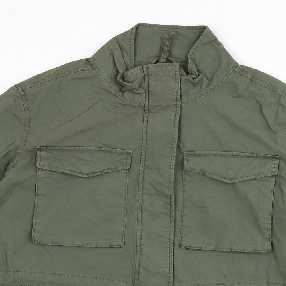 Marks and Spencer Womens Green Jacket Size 12 Zip
