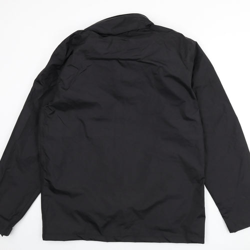 Regatta Mens Black Rain Coat Coat Size M Zip