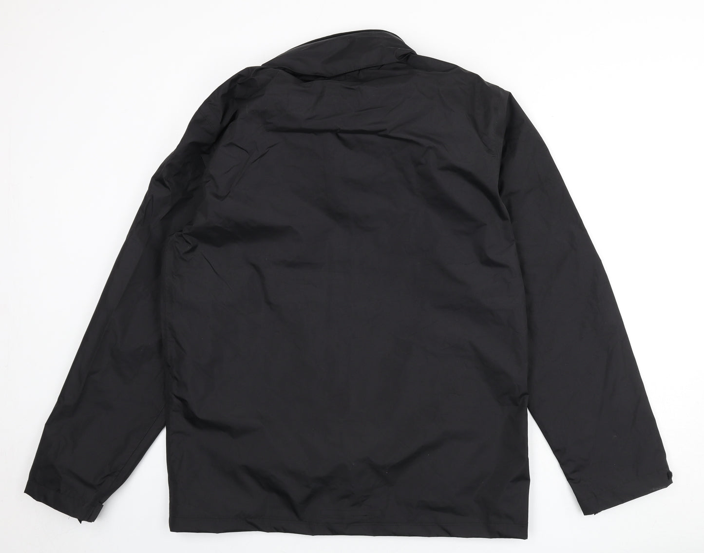 Regatta Mens Black Rain Coat Coat Size M Zip