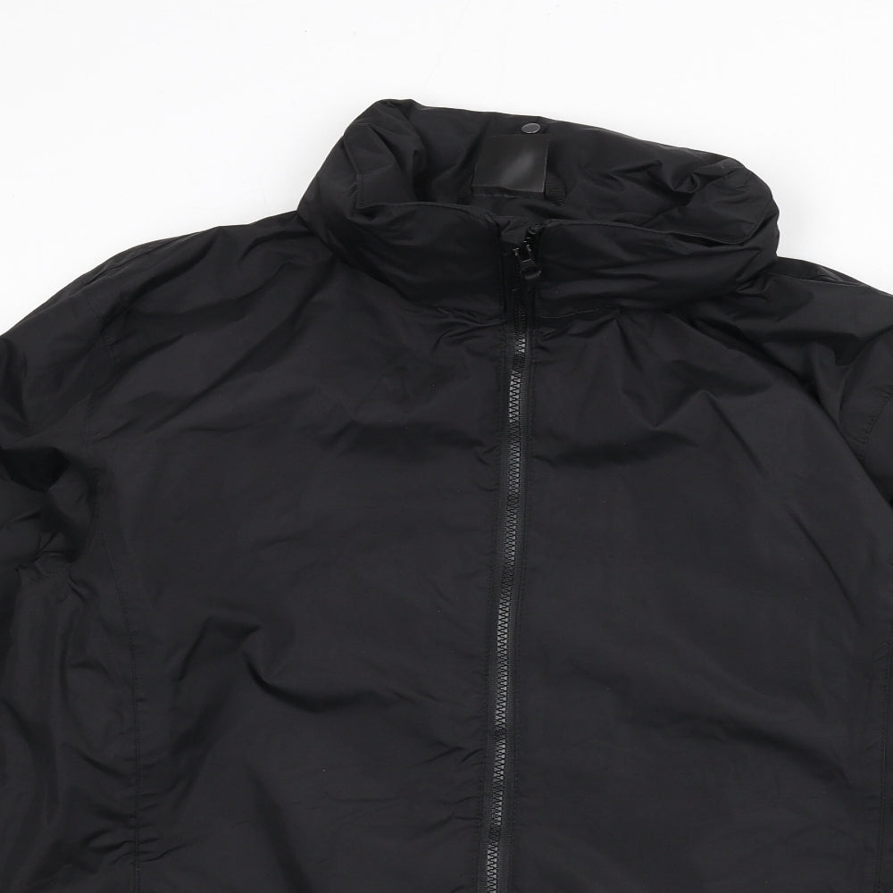 Regatta Mens Black Rain Coat Coat Size M Zip