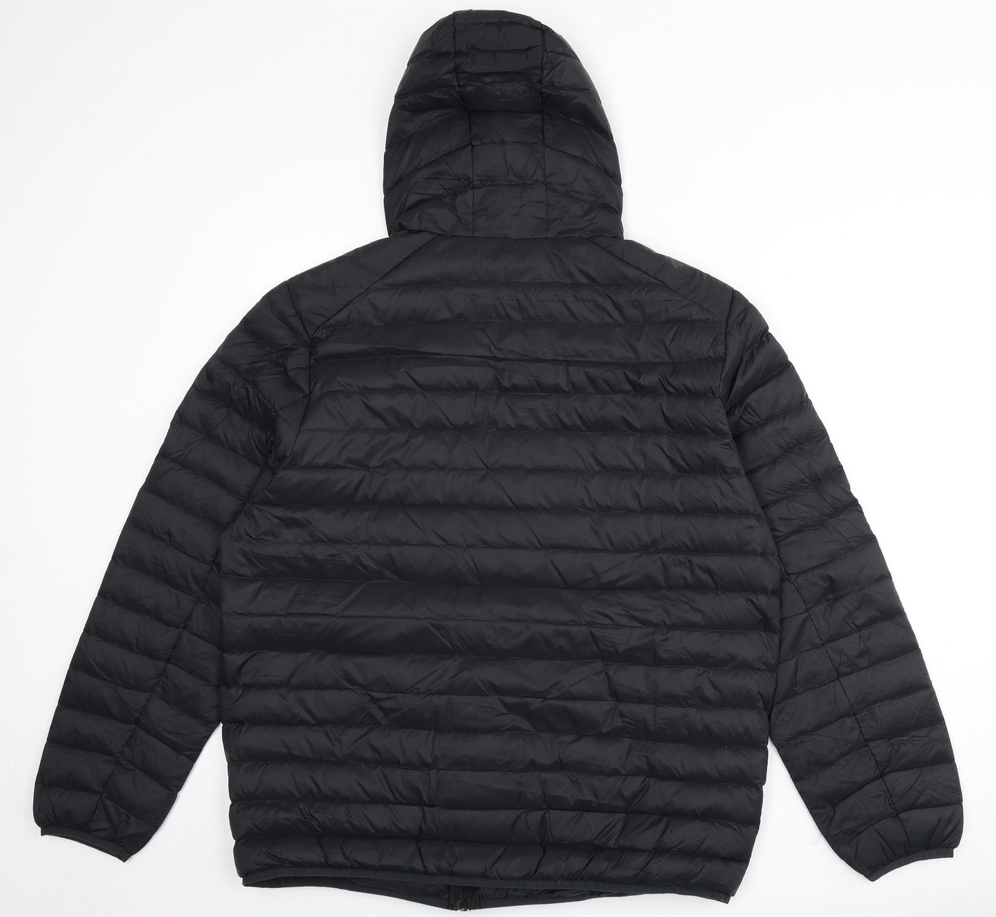 Marks and Spencer Mens Black Puffer Jacket Coat Size XL Zip