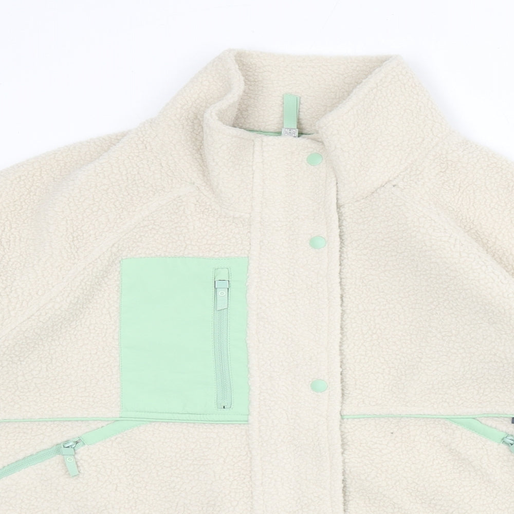 GOODMOVE Womens Beige Jacket Size 16 Zip