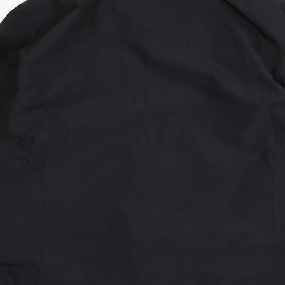 Camel Mens Black Windbreaker Coat Size 2XL Zip