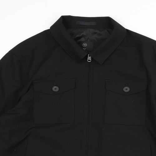 Autograph Mens Black Jacket Size L Button