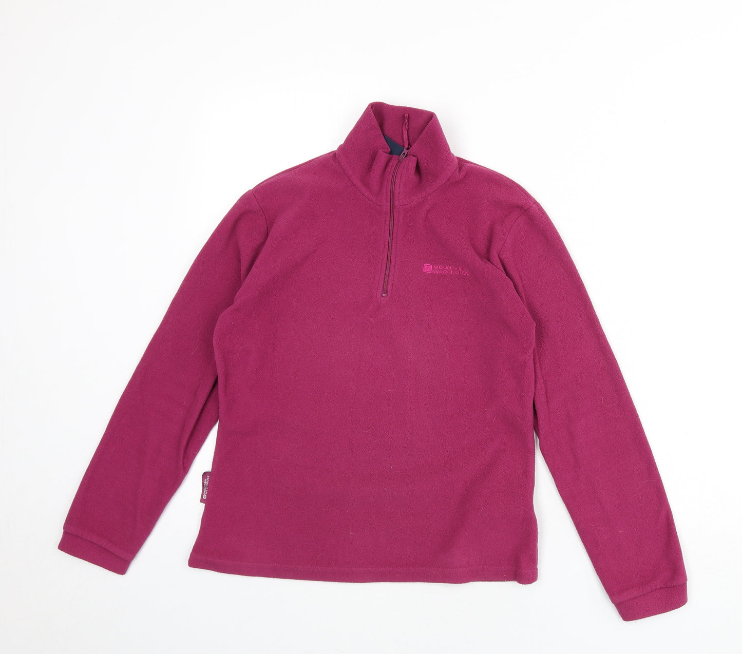 Mountain Warehouse Womens Purple Polyester Pullover Sweatshirt Size 8 Zip