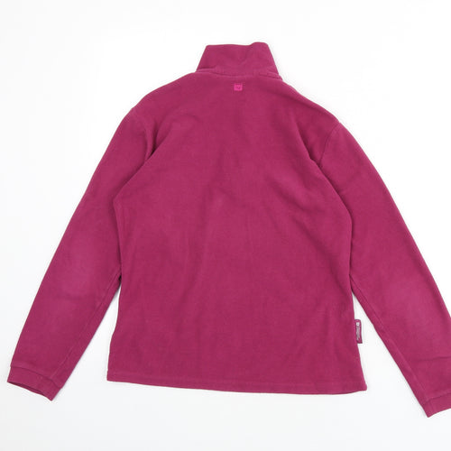 Mountain Warehouse Womens Purple Polyester Pullover Sweatshirt Size 8 Zip