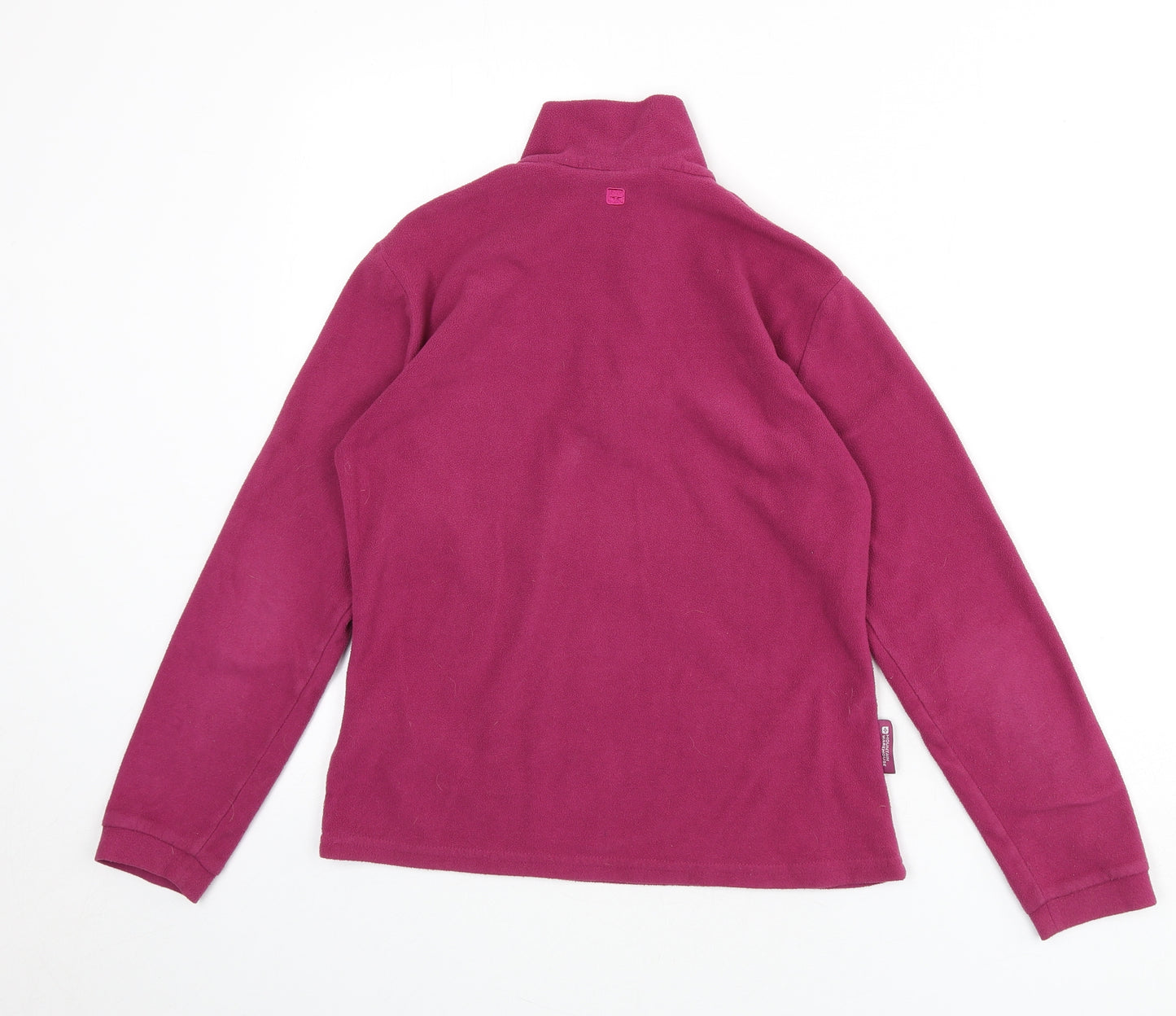 Mountain Warehouse Womens Purple Polyester Pullover Sweatshirt Size 8 Zip