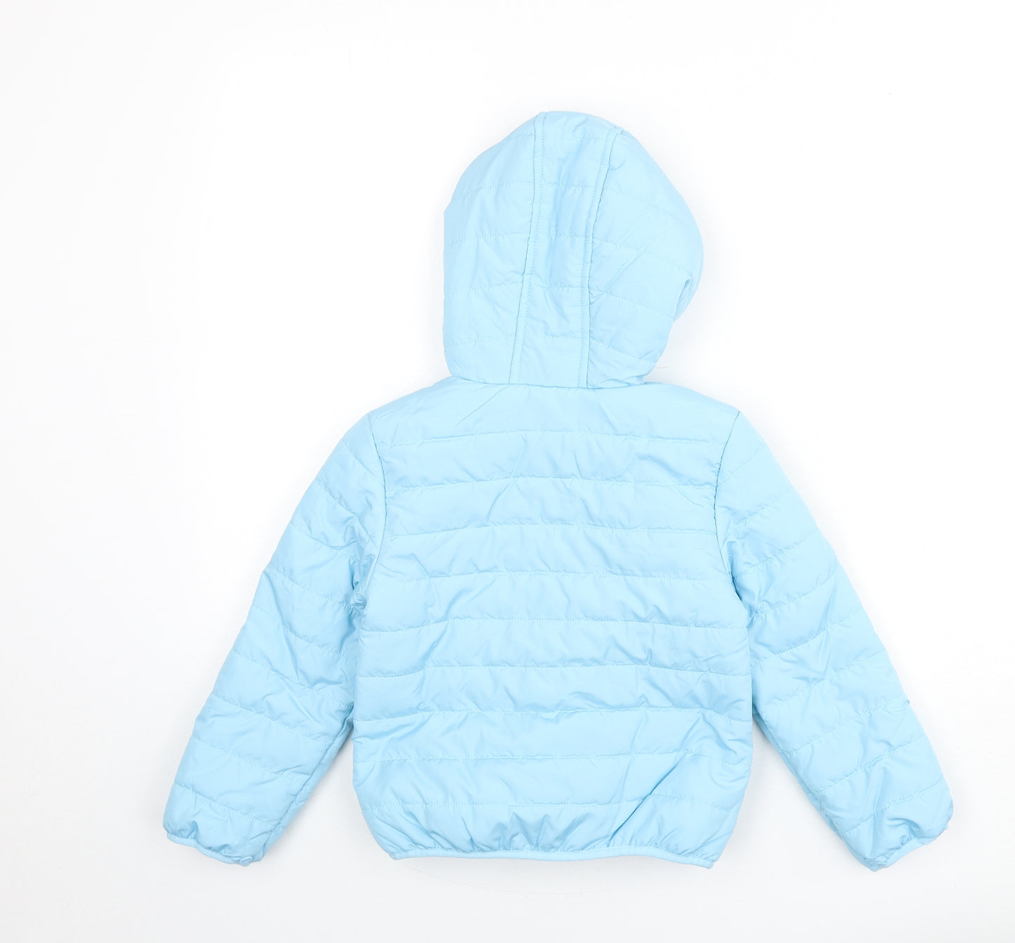 Marks and Spencer Boys Blue Puffer Jacket Coat Size 6-7 Years Zip