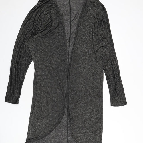 H&M Womens Black V-Neck Viscose Cardigan Jumper Size S