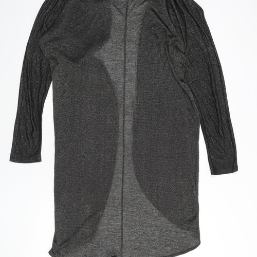 H&M Womens Black V-Neck Viscose Cardigan Jumper Size S
