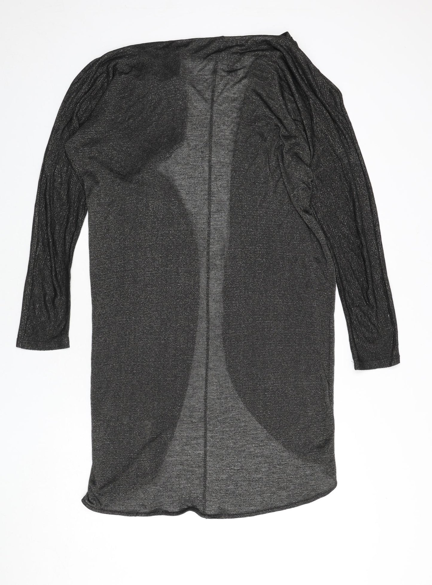 H&M Womens Black V-Neck Viscose Cardigan Jumper Size S