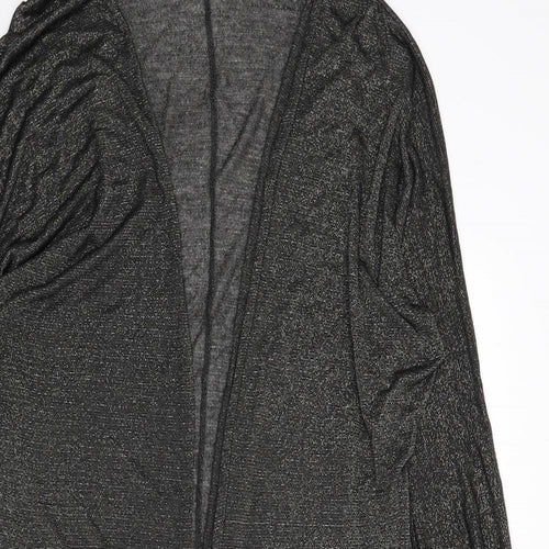 H&M Womens Black V-Neck Viscose Cardigan Jumper Size S