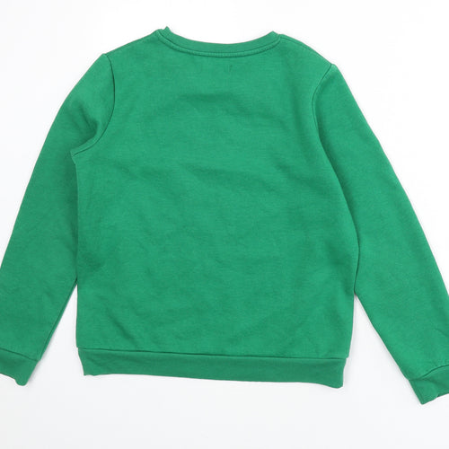 Brave Soul Womens Green Polyester Pullover Sweatshirt Size S Pullover