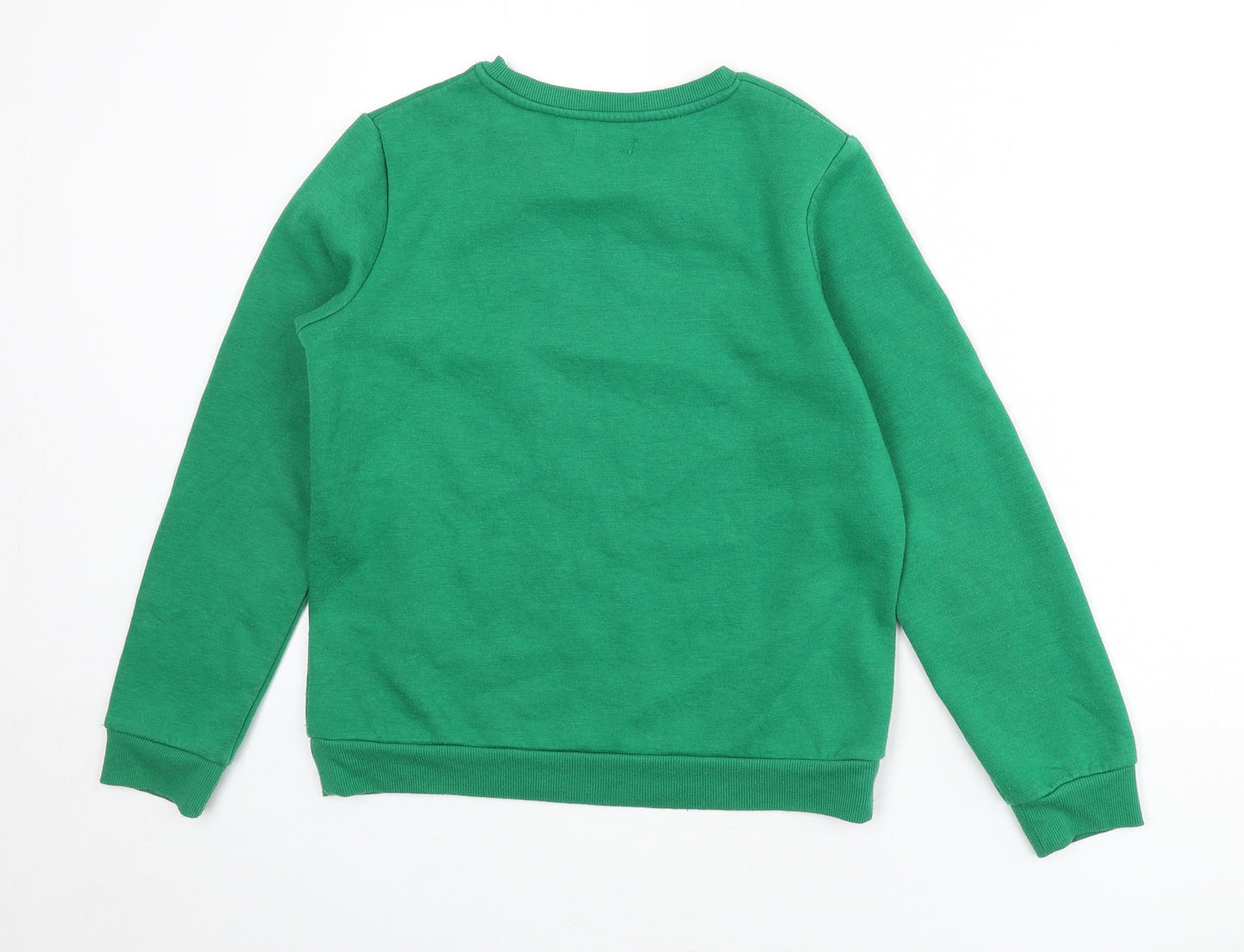 Brave Soul Womens Green Polyester Pullover Sweatshirt Size S Pullover