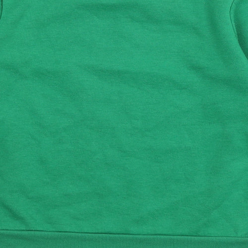 Brave Soul Womens Green Polyester Pullover Sweatshirt Size S Pullover