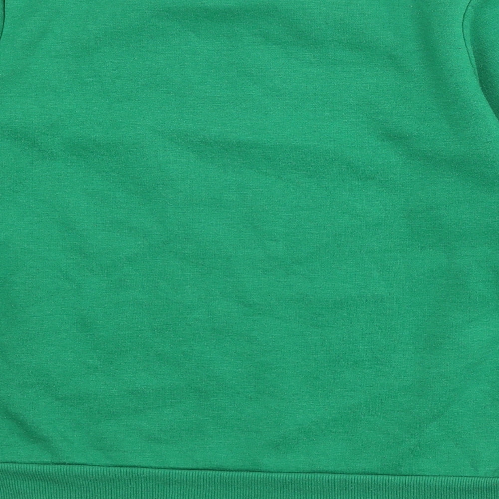 Brave Soul Womens Green Polyester Pullover Sweatshirt Size S Pullover