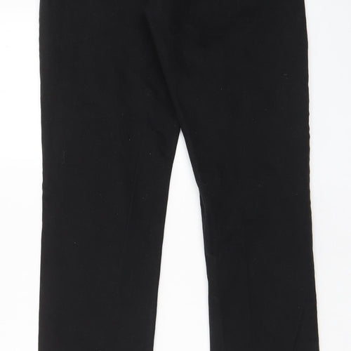 Denim & Co. Mens Black Cotton Straight Jeans Size 32 in L34 in Regular Button - Long Leg, Pockets