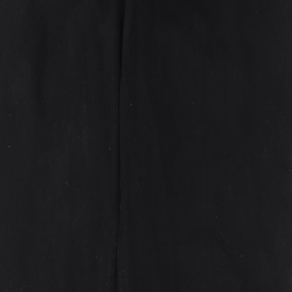 Denim & Co. Mens Black Cotton Straight Jeans Size 32 in L34 in Regular Button - Long Leg, Pockets