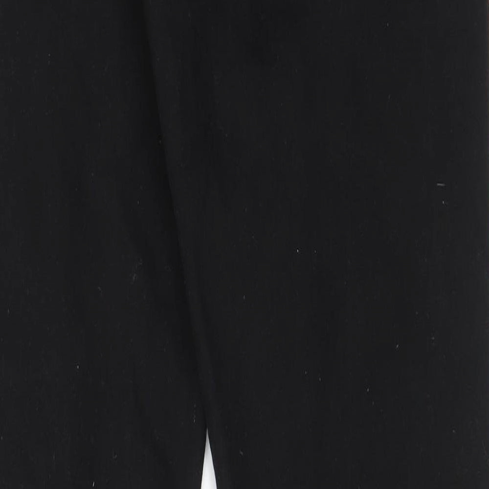 Denim & Co. Mens Black Cotton Straight Jeans Size 32 in L34 in Regular Button - Long Leg, Pockets