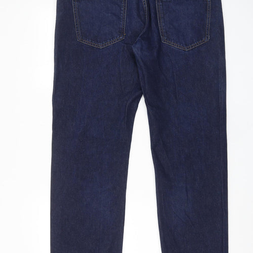 NEXT Mens Blue Cotton Straight Jeans Size 38 in L31 in Regular Button - Pockets