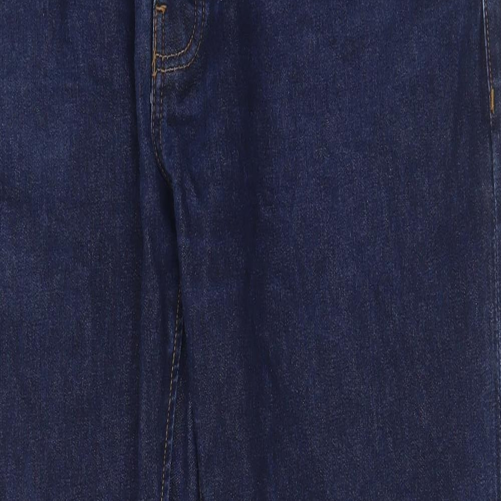 NEXT Mens Blue Cotton Straight Jeans Size 38 in L31 in Regular Button - Pockets
