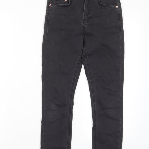 ASOS Womens Grey Cotton Skinny Jeans Size 25 in L28 in Regular Zip - Pockets