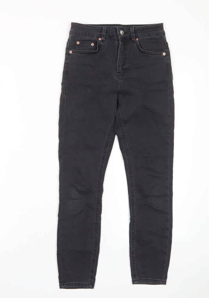 ASOS Womens Grey Cotton Skinny Jeans Size 25 in L28 in Regular Zip - Pockets