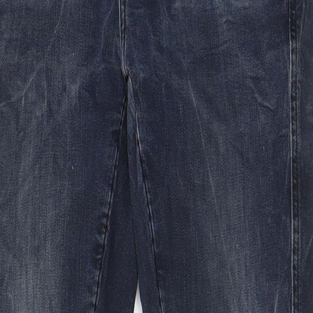 G-Star Mens Blue Cotton Skinny Jeans Size 32 in L29 in Regular Zip - Short Leg, Pockets