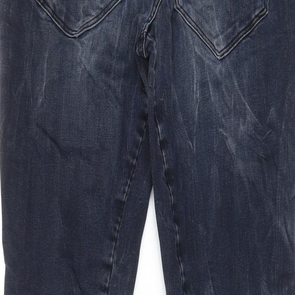 G-Star Mens Blue Cotton Skinny Jeans Size 32 in L29 in Regular Zip - Short Leg, Pockets