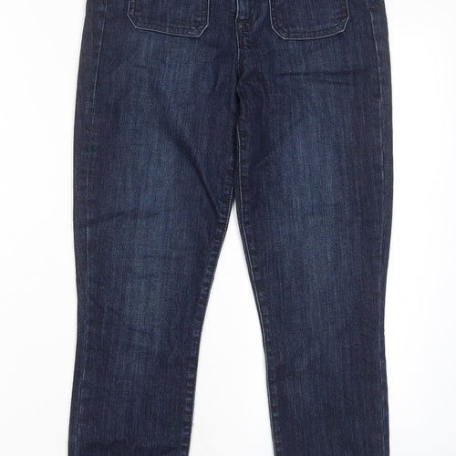Gap Womens Blue Cotton Skinny Jeans Size 27 in L28 in Regular Zip - Pockets