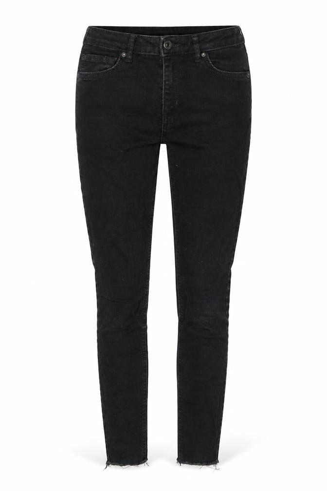 Jack Wills Womens Black Cotton Skinny Jeans Size 27 in L25 in Regular Zip - Pockets, Logo