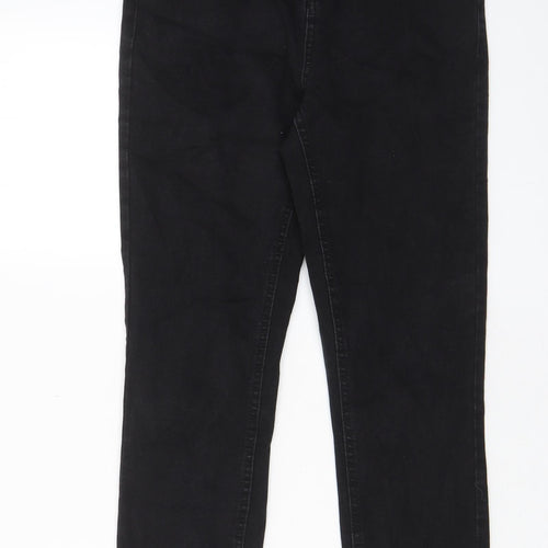 Denim & Co. Womens Black Cotton Skinny Jeans Size 12 L27 in Regular Zip - Pockets
