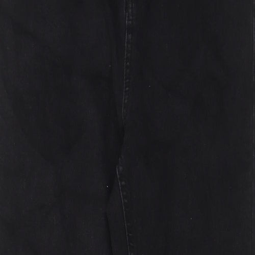 Denim & Co. Womens Black Cotton Skinny Jeans Size 12 L27 in Regular Zip - Pockets