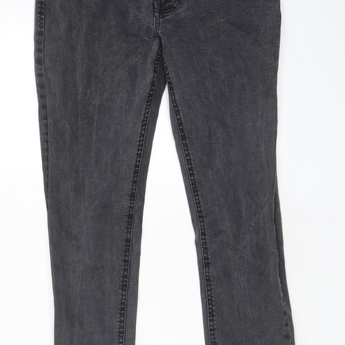 Denim & Co. Mens Grey Cotton Skinny Jeans Size 30 in L30 in Regular Button - Pockets