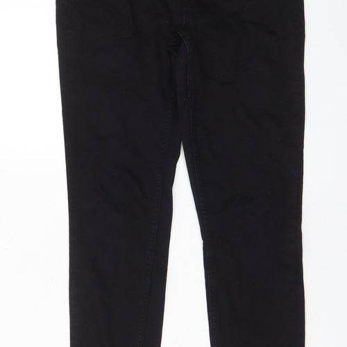 New Look Womens Black Cotton Jegging Jeans Size 8 L26 in Regular - Elasticated waist